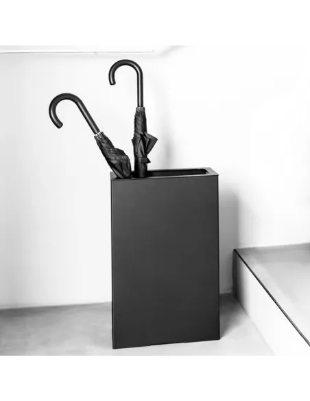 Porte Parapluie Design Angle Rectangle Noir - Schönbuch