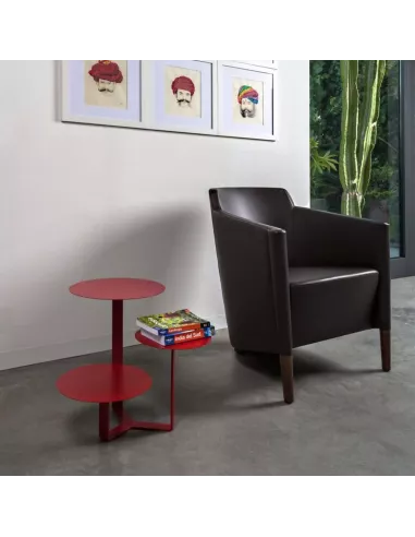 Table Basse Design Trilogy Rouge - Creativando