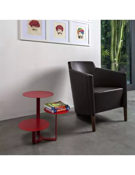 Table Basse Design Trilogy Rouge - Creativando
