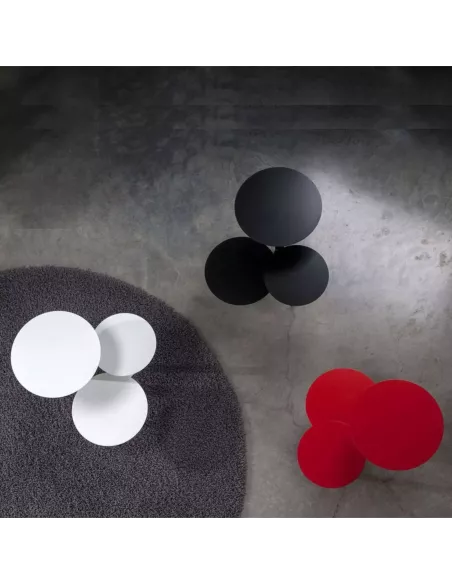 Table Basse Design Trilogy Rouge - Creativando