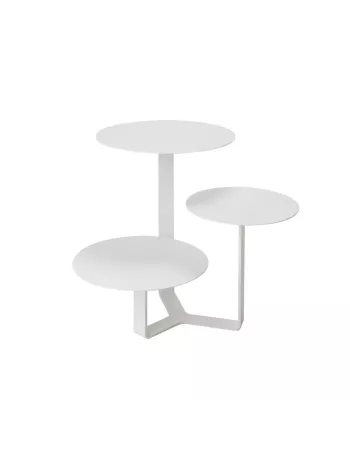 Table Basse Design Trilogy Blanc - Creativando