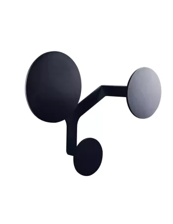 Porte Manteau Mural Trilogy Noir - Creativando