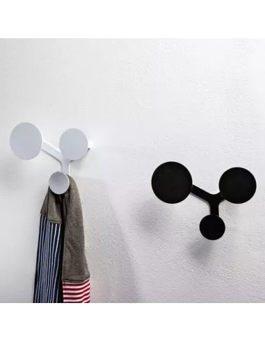 Porte Manteau Mural Trilogy Noir - Creativando