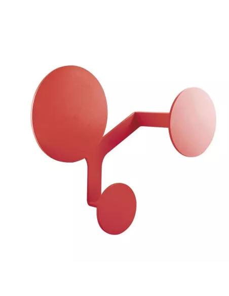 Porte Manteau Mural Trilogy Rouge - Creativando