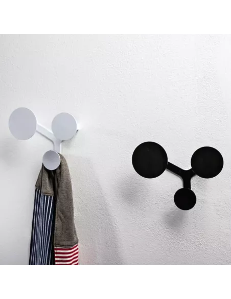 Porte Manteau Mural Trilogy Blanc - Creativando