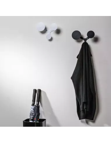 Porte Manteau Mural Trilogy Blanc - Creativando