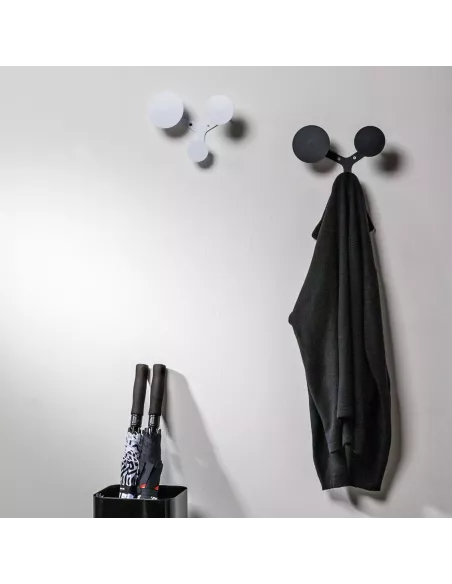 Porte Manteau Mural Trilogy Blanc - Creativando