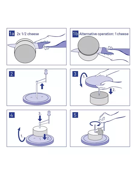 Girolle à Fromage avec Cloche en verre - Bois de Hêtre