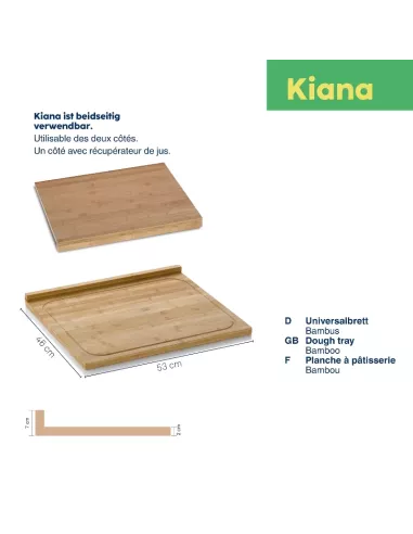Planche à Découper XL Kiana - 53x46cm - Bambou