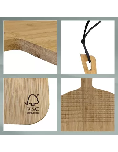 Planche de Service & Planche à Découper Cosma en Bambou – Ø 32 cm