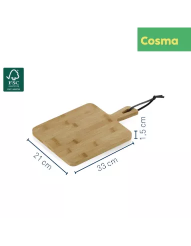 Planche à Découper & Planche de Service Cosma S en Bambou – 33 x 21 cm