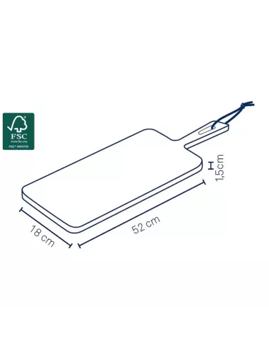 copie de Planche à Découper & Planche de Service Cosma L en Bambou – 52 x 18 cm