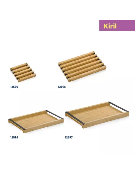 Dessous de Plat Kiril L en Bambou - 38 x 24 cm