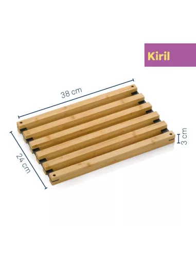 Dessous de Plat Kiril L en Bambou - 38 x 24 cm