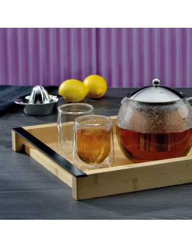 Plateau de Service Kiril L en Bambou - 54 x 34.5 cm