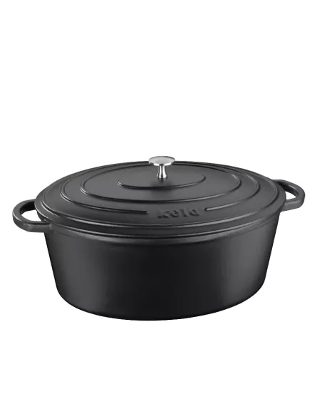 Cocotte en Fonte Calido Ovale Noire – 6 L – Tous feux - Jusqu’à 300°C