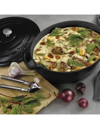 Cocotte en Fonte Calido Ovale Noire – 6 L – Tous feux - Jusqu’à 300°C 2