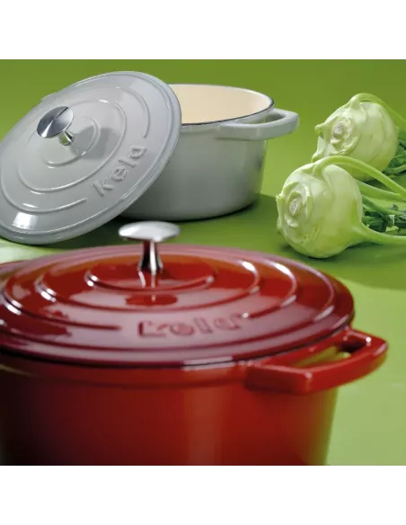 Cocotte en Fonte Emaillée Calido Ovale Rouge – 6 L – Tous feux - Jusqu’à 300°C