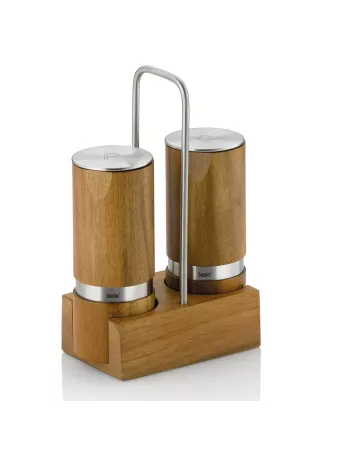 Ménagère Sel et Poivre - Kauri - Acacia et Inox de la marque Kela