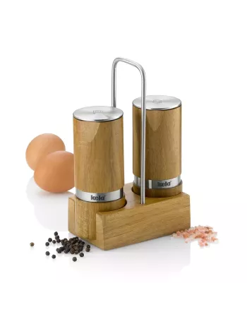 Ménagère Sel et Poivre - Kauri - Acacia et Inox de la marque Kela 2