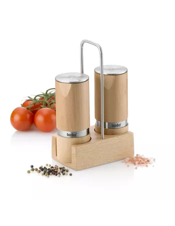 Ménagère Sel et Poivre - Kauri - Hêtre et Inox 2