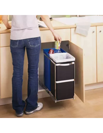 Poubelle Tri Sélectif Coulissante 35L - Simplehuman 2