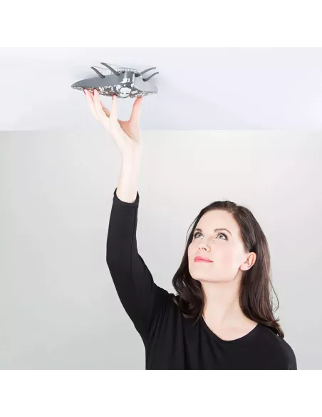 Détecteur de Fumée Design Papillon Lento 10 Noir