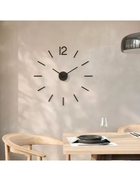 Grande Horloge Murale Blink noire