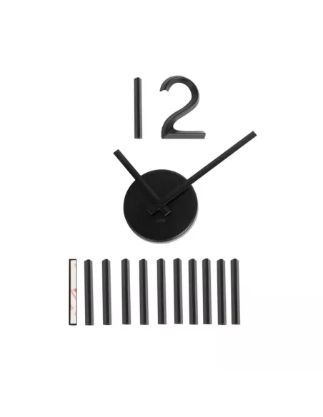 Grande Horloge Murale Blink noire