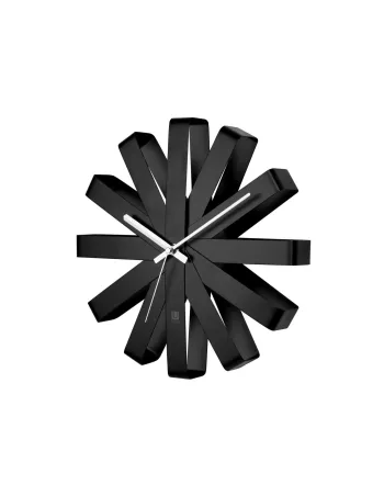 Horloge murale design Ribbon noire de la marque Umbra