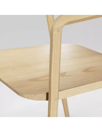 Fauteuil Chêne Massif Kundera  - Fait main - Cuir en option - Wewood 2