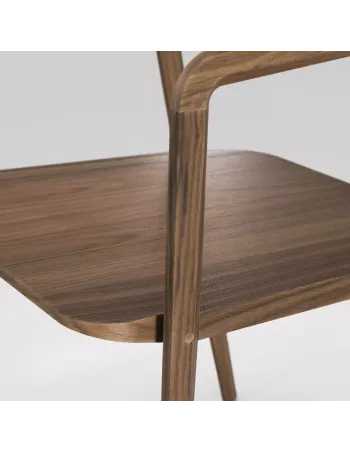 Fauteuil Noyer Massif Kundera  - Fait main - Cuir en option - Wewood 2