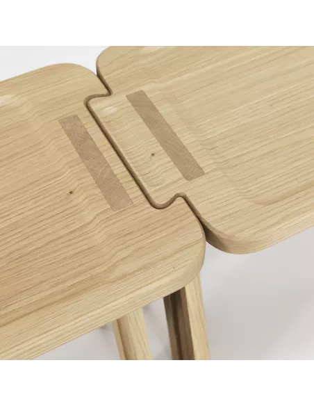 Tabouret en Chêne massif Multibanqueta - Fait main - Wewood