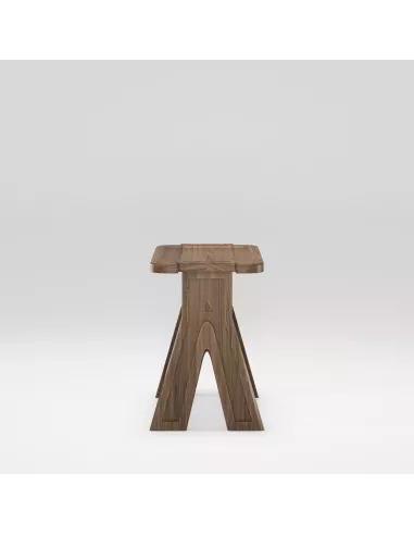 Tabouret en Noyer massif Multibanqueta - Fait main - Wewood