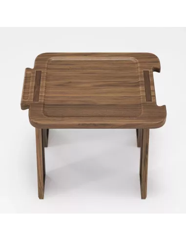 Tabouret en Noyer massif Multibanqueta - Fait main - Wewood