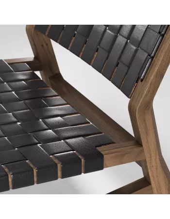 Fauteuil en Noyer Odhin en noyer massif fait main 2