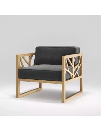 Tree siège massif fait main avec tissus personnalisables