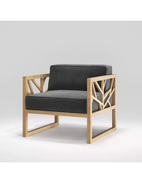 Tree siège massif fait main avec tissus personnalisables