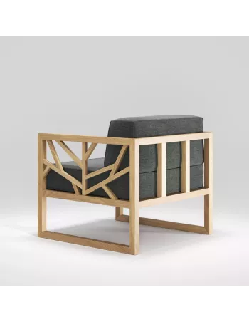 Tree siège massif fait main avec tissus personnalisables 2
