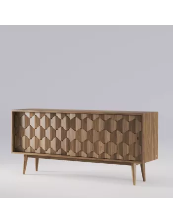 Scarpa buffet en noyer massif fait main