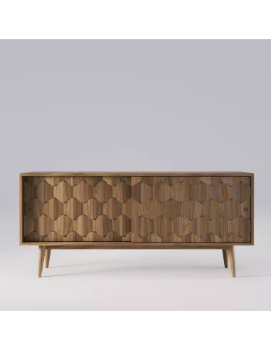 Buffet Scarpa - Noyer massif - Fait main