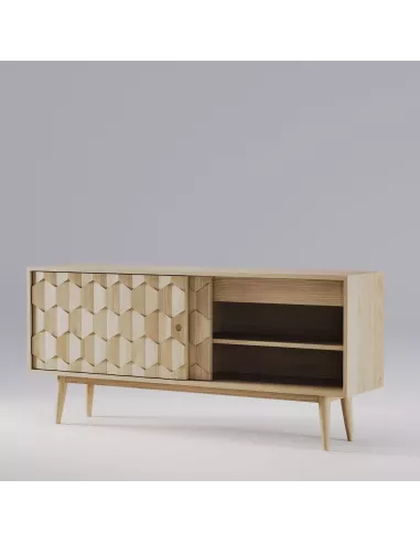 Buffet Scarpa - Chêne massif - Fait main