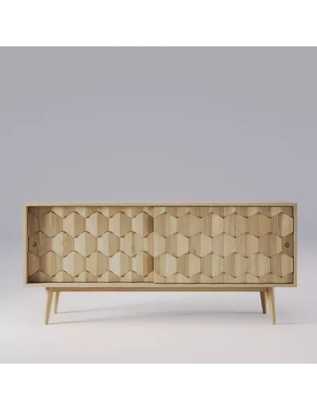 Buffet Scarpa - Chêne massif - Fait main