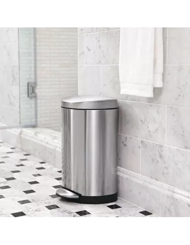 Poubelle forme demi-lune 6L acier brossé - Simplehuman