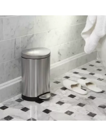 Poubelle forme demi-lune 6L acier brossé - Simplehuman 2