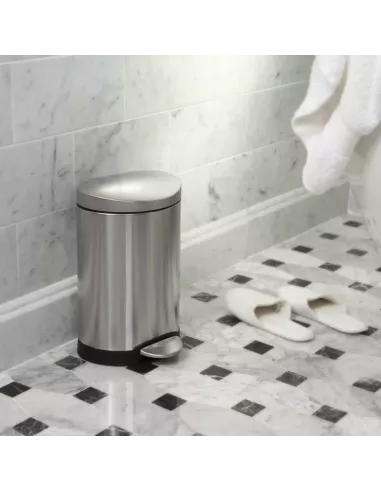 Poubelle forme demi-lune 6L acier brossé - Simplehuman