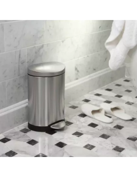 Poubelle forme demi-lune 6L acier brossé - Simplehuman