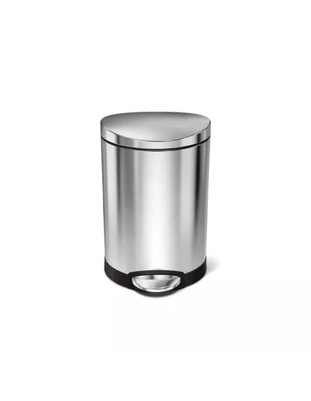 Poubelle forme demi-lune 6L acier brossé - Simplehuman