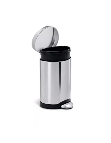 Poubelle forme demi-lune 6L acier brossé - Simplehuman