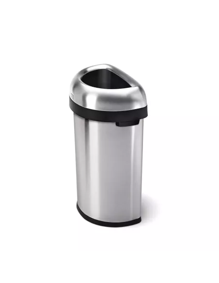 Poubelle de Bureau Demi Lune 60L Ouverte - Simplehuman